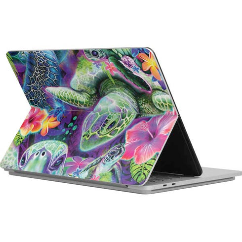 Rainbow Sea Turtles by Sheena Pike Surface Laptop Studio Skin
